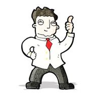 cartoon confident man N2