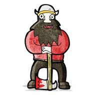 cartoon medieval viking