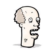 cartoon stressed out man