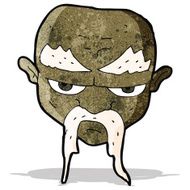 cartoon man with long mustache