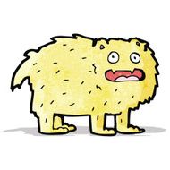 cartoon hairy beast