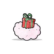 cartoon gift on cloud N2