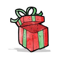 cartoon christmas present N10