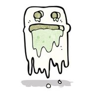 cartoon spooky ghost N12