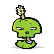 arrow and skull cartoon