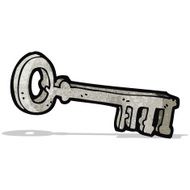 cartoon metal key N4