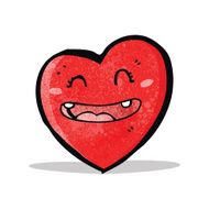 happy heart cartoon character