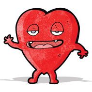 happy heart cartoon character N2