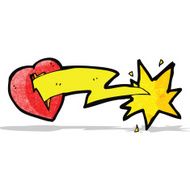 love struck heart cartoon