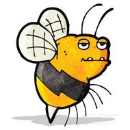 cartoon fat bumble bee N3