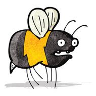 cartoon fat bumble bee N4