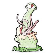 gross mutant monster cartoon