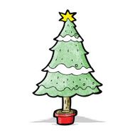 Cartoon Christmas Tree N25
