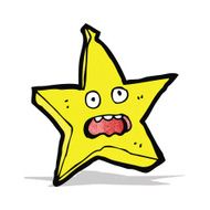 funny star cartoon character