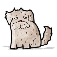 cartoon scruffy dog