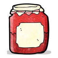 Cartoon Jam Jar N10