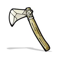 cartoon stone axe