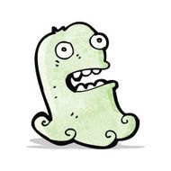 cartoon spooky ghost N14