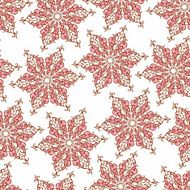 Seamless pattern with decorative snowflakes N2