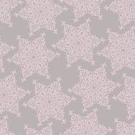Seamless pattern with decorative snowflakes N3