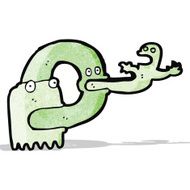 cartoon spooky ghost N15