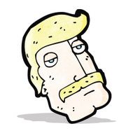 cartoon blond mustache man N2