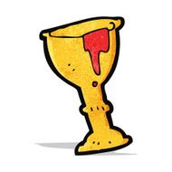 cartoon blood filled goblet