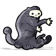 cartoon spooky halloween ghoul