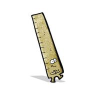 measuring rule cartoon character