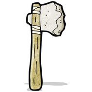 cartoon stone axe N3