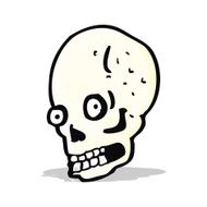 cartoon spooky skull N8