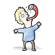 cartoon man with parasite N2