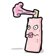 cartoon aerosol spray can