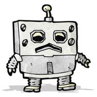 cartoon funny robot N8