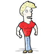 cartoon muscle man N2