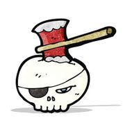 cartoon pirate skull symbol N2