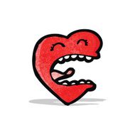 love heart cartoon character