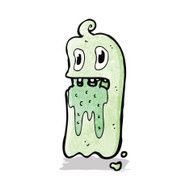 cartoon spooky ghost N19