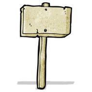 Cartoon Sign Post N8