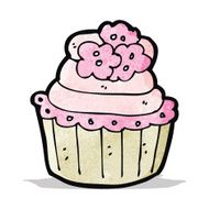 cartoon cupcake N10
