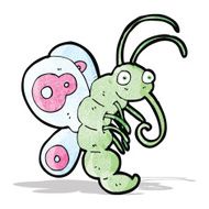 funny cartoon butterfly N8