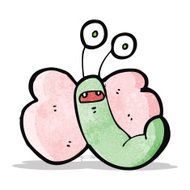 funny cartoon butterfly N9
