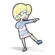 cartoon woman pointing N6
