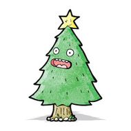 Cartoon Christmas Tree N27
