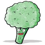 cartoon brocolli