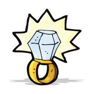 Cartoon Diamond Ring N9