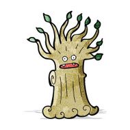 cartoon spooky tree N5