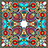 Traditional ornamental floral paisley bandanna N3