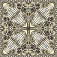 Traditional ornamental floral paisley bandanna N5