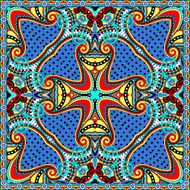 Traditional ornamental floral paisley bandanna N8